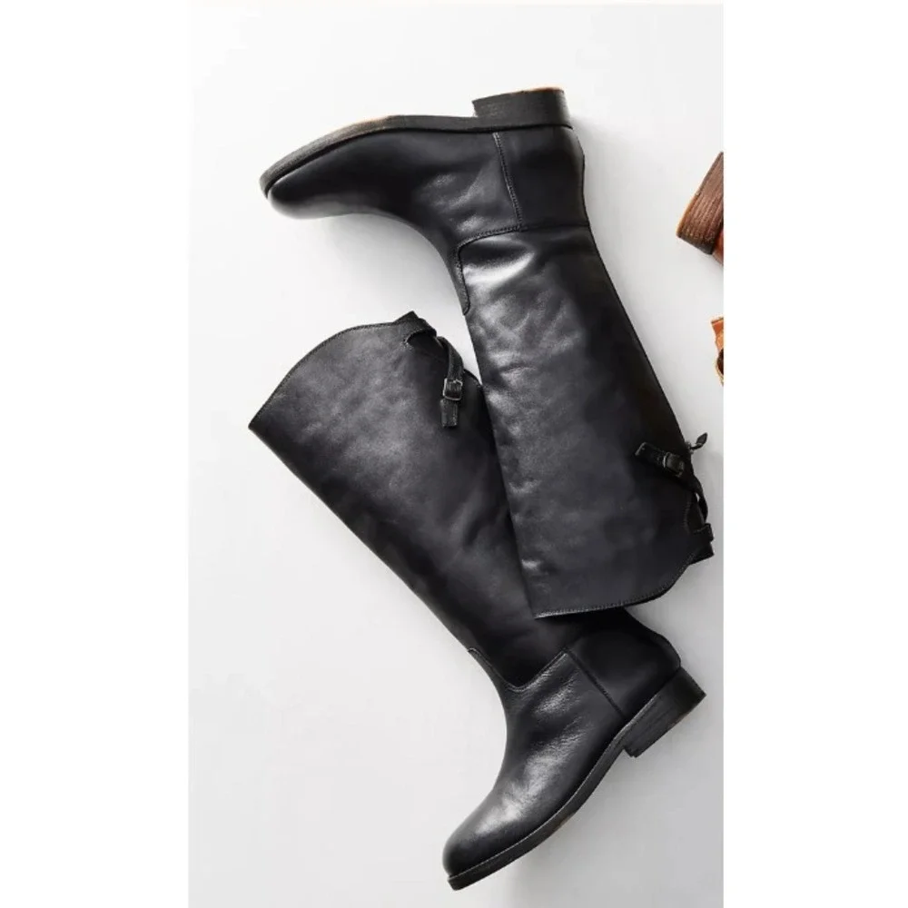 Free People™ (Women's 6.5‎ M) (EU 37) Everly™ Equestrian Boot in Faded Black